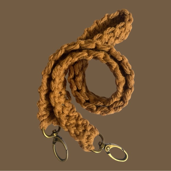 Vintage macrame handbag with Strap - Picture 15 of 16